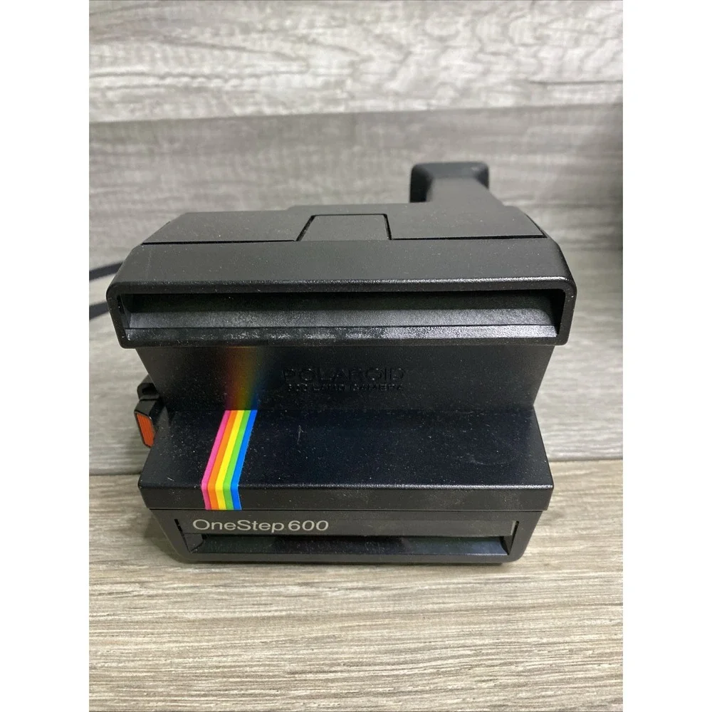 Vintage Polaroid One Step 600 Instant Film Camera w/ Box & Manual